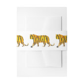 Bandeau De Faire-part Tiger noir et orange (Devant example)