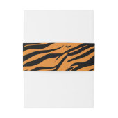Bandeau De Faire-part Tiger Stripe Jungle Safari Anniversaire (Dos Example)