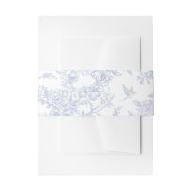Toile de Jouy Florale Bleue Élégante