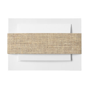 Bandeau De Faire-part Toile de jute rustique de cru de pays