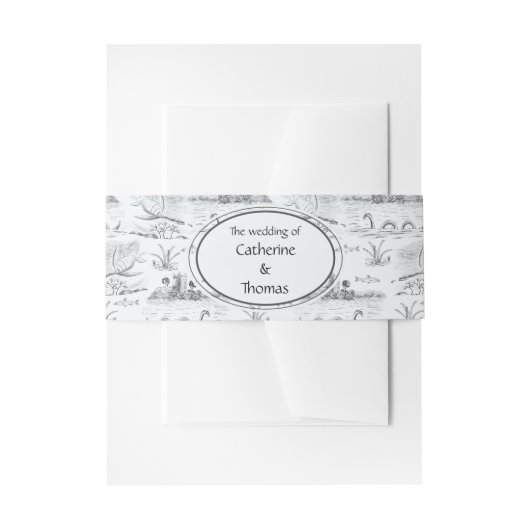 Bandeau De Faire-part toile Loch Ness (Devant example)