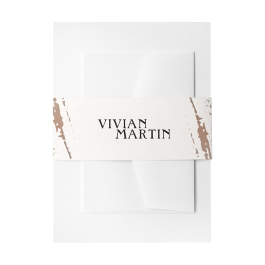 Bandeau De Faire-part Toujours et pour le Mariage éternité (Devant example)