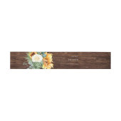 Bandeau De Faire-part Tournée de pays audacieux | Bois (Plat)