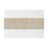 Bandeau De Faire-part Tournesol Burlap Rustique Personnalisé (Dos exemple)