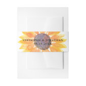 Bandeau De Faire-part Tournesol rustique moderne (Devant example)