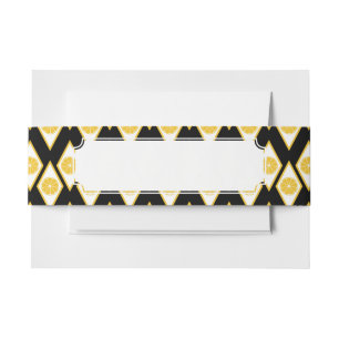 Bandeau De Faire-part Tranches d'agrume dans le motif moderne de diamant