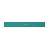 Bandeau De Faire-part Transformative Teal Modern  Contemporary Wedding (Plat)