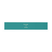 Bandeau De Faire-part Transformative Teal Modern  Contemporary Wedding (Plat)