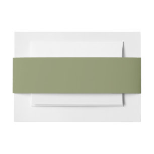 Bandeau De Faire-part Trend Color Reed Green Invitation Belly Band