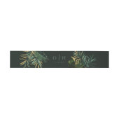 Bandeau De Faire-part Tropical chic Palm feuille Mariage vert (Plat)