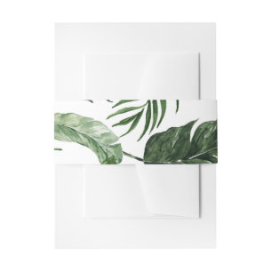 Bandeau De Faire-part Tropical feuillage mariage ceinture