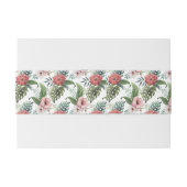 Bandeau De Faire-part Tropical Garden Gold Foil Mariage Personnalisé Mon (Dos exemple)