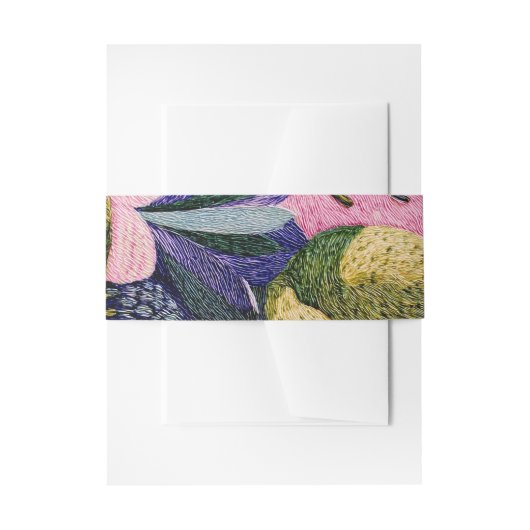 Bandeau De Faire-part Tropical Modernism Stationery Band (Devant example)