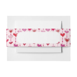 Bandeau De Faire-part Tuiles de coeur