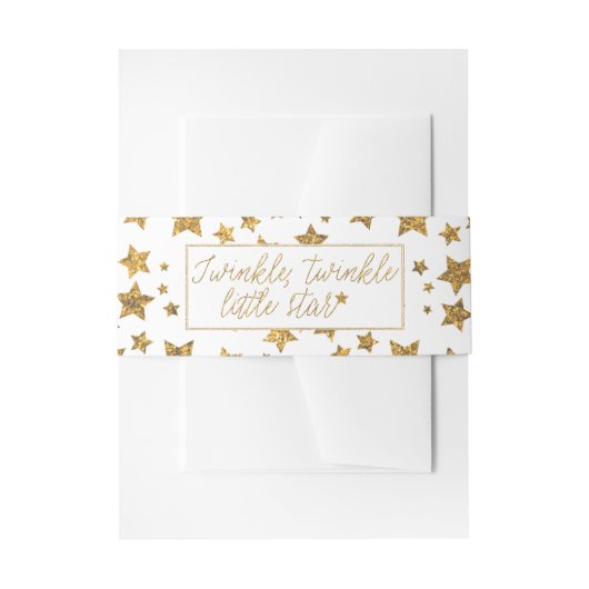 Bandeau De Faire-part Twink, Twinkle Little Star Baby shower (Devant example)