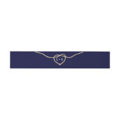 Bandeau De Faire-part Tying the Knot Navy Belly Band (Plat)