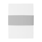 Bandeau De Faire-part Typographie Gris Élégant (Dos Example)