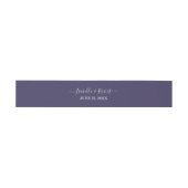 Bandeau De Faire-part Typographie Mariage violette (Plat)
