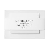 Typographie Moderne Élégante Simple Noms des Marié