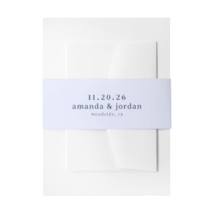 Bandeau De Faire-part Typographique Bleu Sérénité