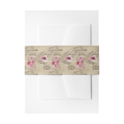 Bandeau De Faire-part Une Ephemera Design Series 20 (Devant example)