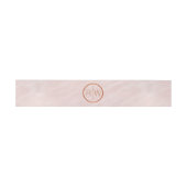 Bandeau De Faire-part Une suite Mariage Monogramme Rose (Plat)