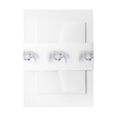 Bandeau De Faire-part Unicornes blanches Aimer Couple (Devant example)