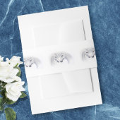 Bandeau De Faire-part Unicornes blanches Aimer Couple