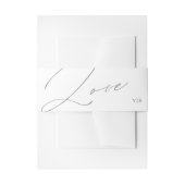 Bandeau De Faire-part Unique Green Sage Love Monogram Mariage (Devant example)