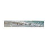 Bandeau De Faire-part Vagues sur la plage Tropical Turquoise (Plat)