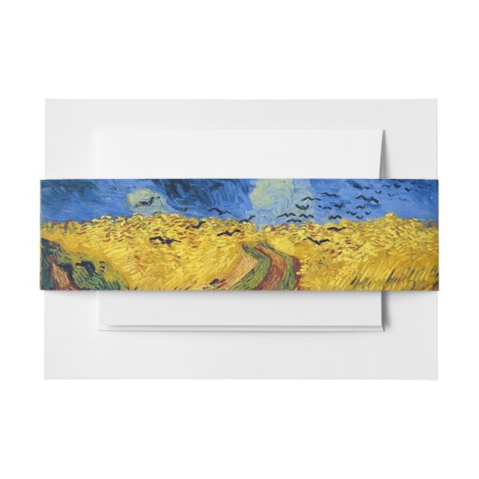 Bandeau De Faire-part Van Gogh Champs de blé Impressionniste Peinture (Devant Example)