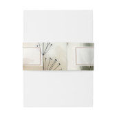 Bandeau De Faire-part Végétation agitée Mariage botanique moderne (Dos Example)