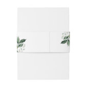 Bandeau De Faire-part Verdure botanique naturelle Monogramme Mariage (Dos Example)