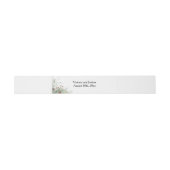 Bandeau De Faire-part Verdure enneigée (Plat)