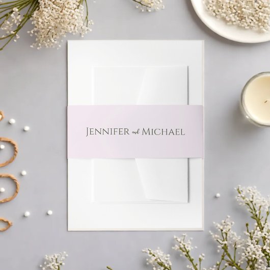 Bandeau De Faire-part Verdure Mariage simple et élégant