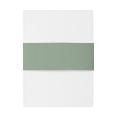 Bandeau De Faire-part Vert doux et blanc | MARIAGE (Dos Example)