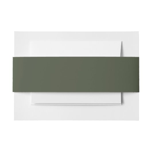 Bandeau De Faire-part Vert Fusil Uni (Devant Example)