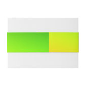 Bandeau De Faire-part Vert jaune orange simple minimal.custom.ajouter vo (Dos exemple)