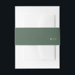 Bandeau De Faire-part Vert moderne Sage Moss Plain Mariage simple<br><div class="desc">Vert moderne Sage Moss Plain Simple Faire-part de mariage Bande de ventre</div>