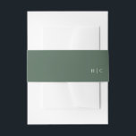 Bandeau De Faire-part Vert moderne Sage Moss Plain Mariage simple<br><div class="desc">Vert moderne Sage Moss Plain Simple Faire-part de mariage Bande de ventre</div>