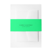 Bandeau De Faire-part Vert néon moderne (Devant example)