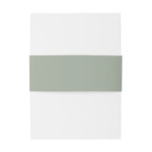 Bandeau De Faire-part Vert sage | Mariage personnalisé (Dos Example)