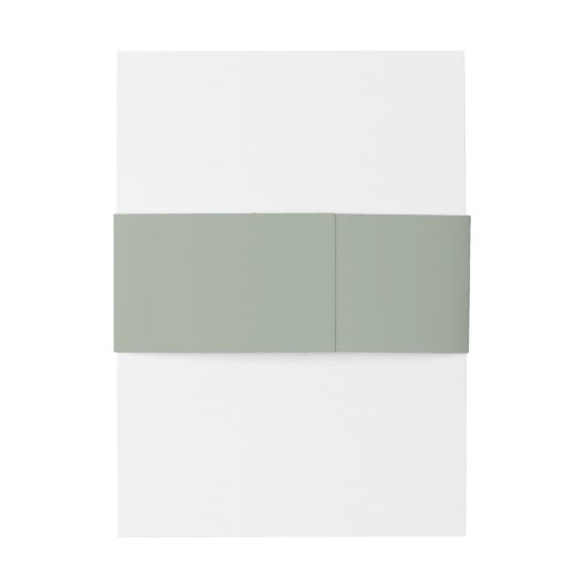 Bandeau De Faire-part Vert sage | Mariage personnalisé (Dos Example)
