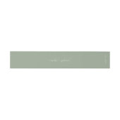 Bandeau De Faire-part Vert sauge | Mariage chic simple script (Plat)