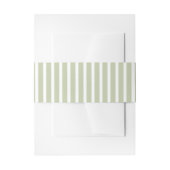 Bandeau De Faire-part Vert sauge rayé (Devant example)