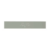 Bandeau De Faire-part Vert unique pour aimer rire Mariage Monogramme (Plat)