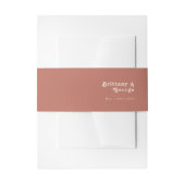 Bandeau De Faire-part Vibes rétro simples | Vieux Mariage Rose (Devant example)