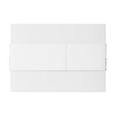 Bandeau De Faire-part Vibrant mexicaine Fiesta Style Mariage arc-en-ciel (Dos exemple)