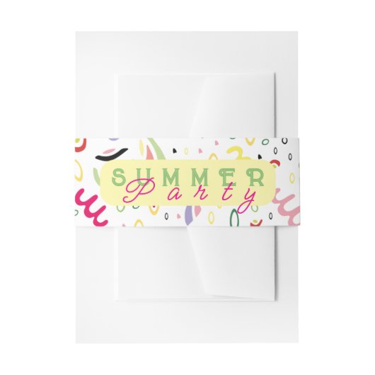 Bandeau De Faire-part Vie estivale. (Devant example)