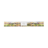 Bandeau De Faire-part Vignoble Napa Valley aquarelle mariage (Plat)